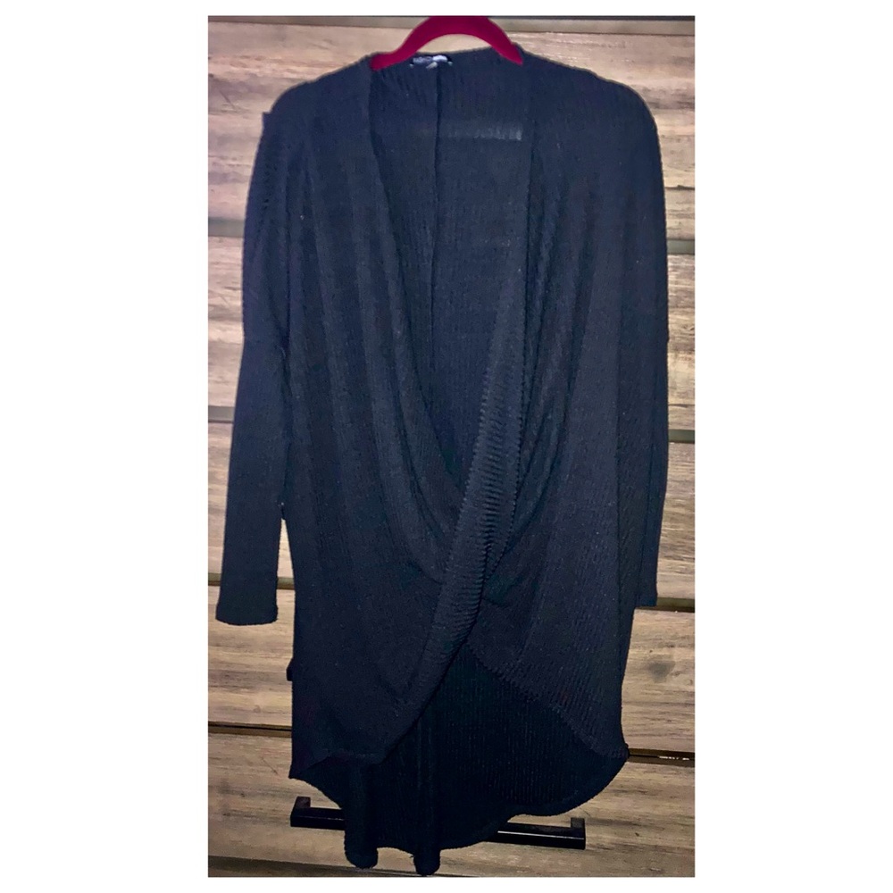 Fashion Nova Women's Black long lightweight Sweater